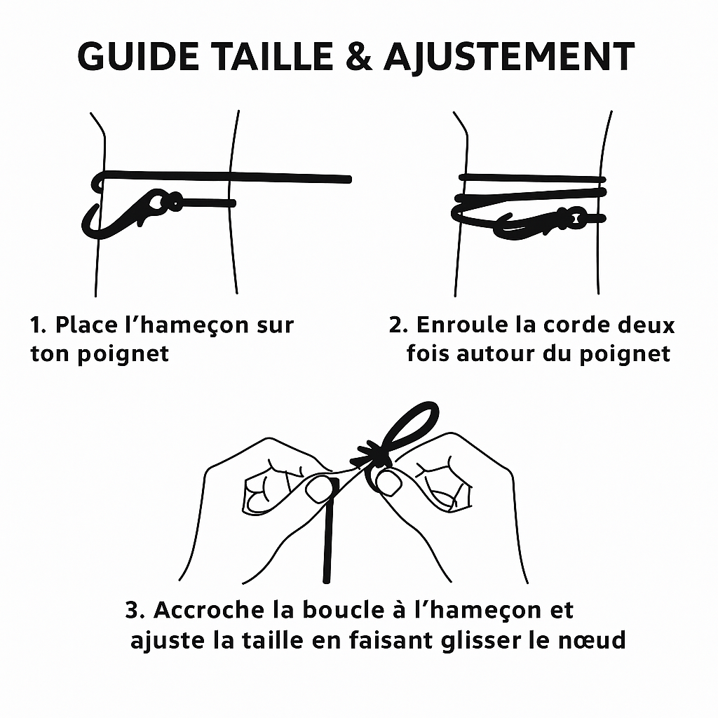 Guide des tailles – Bracelets Hook
